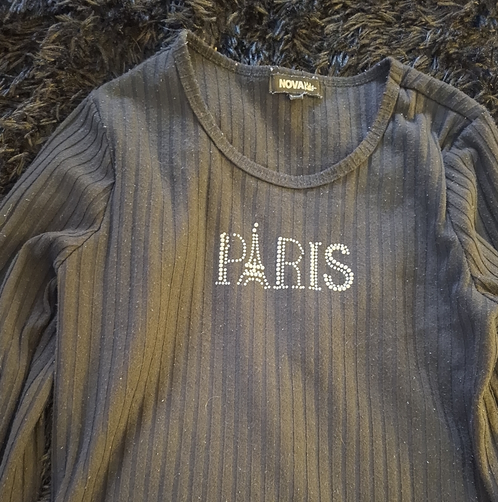 Kids Gray Long Sleeve Top
